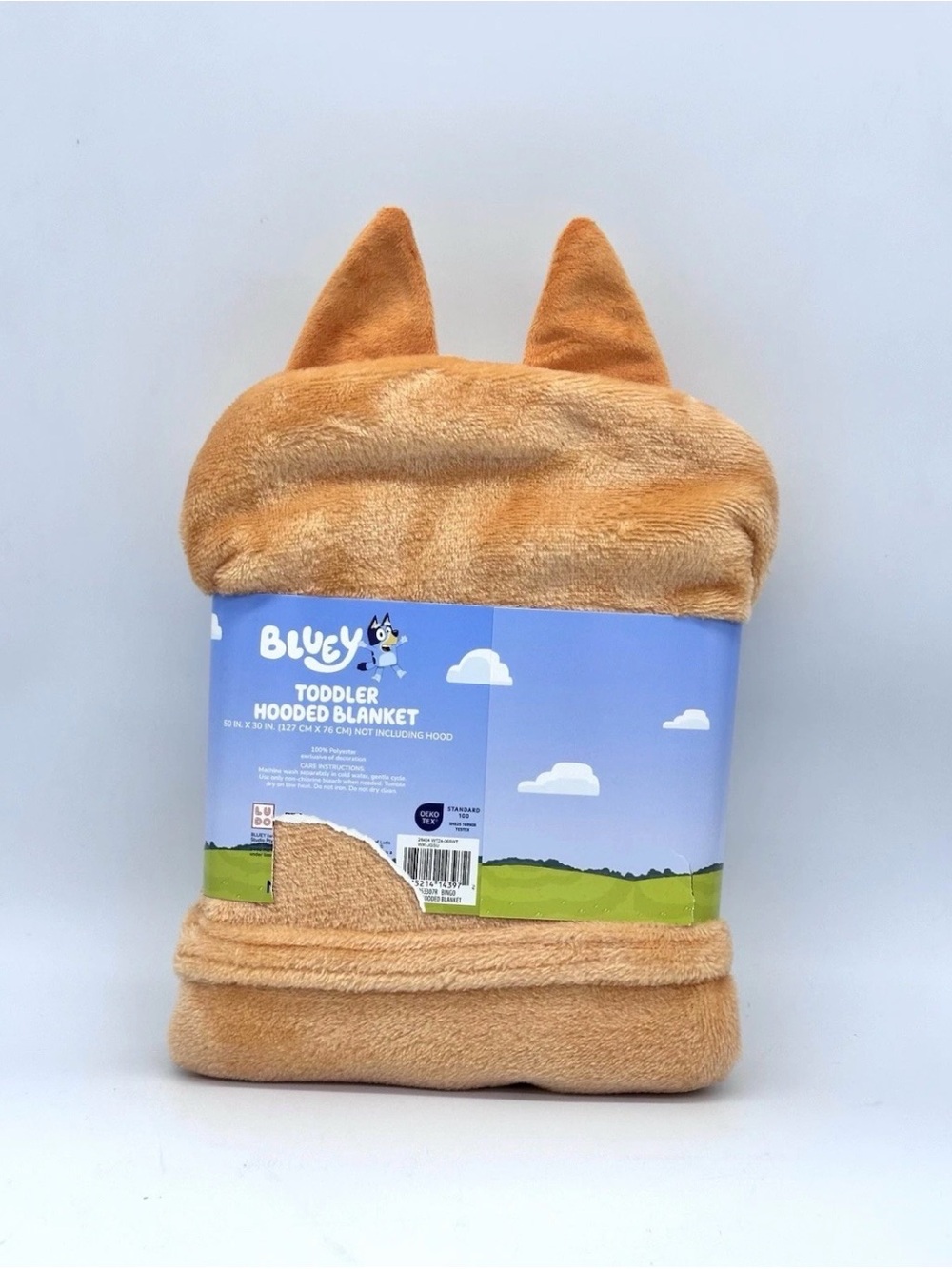 NoJo Bluey Bingo Toddler Hooded Blanket Plush Wearable Wrap 30x50 Hand Pockets - Picture 2 of 7